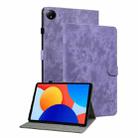 For Xiaomi Redmi Pad SE 8.7 Tiger Pattern Flip Leather Tablet Case(Purple) - 1