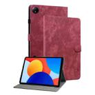 For Xiaomi Redmi Pad SE 8.7 Tiger Pattern Flip Leather Tablet Case(Red) - 1