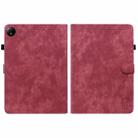 For Xiaomi Redmi Pad SE 8.7 Tiger Pattern Flip Leather Tablet Case(Red) - 3