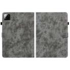 For Xiaomi Pad 7 / Pad 7 Pro Tiger Pattern Flip Leather Tablet Case(Grey) - 3