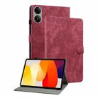 For Redmi Pad 2 / Redmi Pad SE 11 2025 Tiger Pattern Flip Leather Tablet Case(Red) - 1
