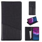 For Motorola One Action MUXMA MX109 Horizontal Flip Leather Case with Holder & Card Slot & Wallet Function(Black) - 1