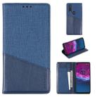 For Motorola One Action MUXMA MX109 Horizontal Flip Leather Case with Holder & Card Slot & Wallet Function(Blue) - 1