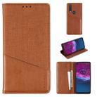 For Motorola One Action MUXMA MX109 Horizontal Flip Leather Case with Holder & Card Slot & Wallet Function(Brown) - 1