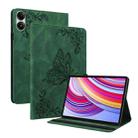 For Xiaomi Redmi Pad Pro 12.1 Butterfly Flower Embossed Leather Tablet Case(Green) - 1