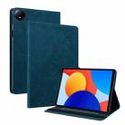 For Xiaomi Redmi Pad SE 8.7 Butterfly Flower Embossed Leather Tablet Case(Blue) - 1