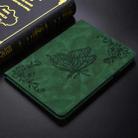 For Xiaomi Pad 7 / Pad 7 Pro Butterfly Flower Embossed Leather Tablet Case(Green) - 2