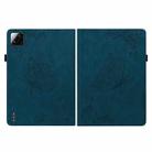 For Xiaomi Pad 7 / Pad 7 Pro Butterfly Flower Embossed Leather Tablet Case(Blue) - 3