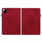 For Xiaomi Pad 7 / Pad 7 Pro Butterfly Flower Embossed Leather Tablet Case(Red) - 3