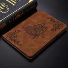 For Xiaomi Pad 7 / Pad 7 Pro Butterfly Flower Embossed Leather Tablet Case(Brown) - 2