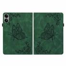For Redmi Pad 2 / Redmi Pad SE 11 2025 Butterfly Flower Embossed Leather Tablet Case(Green) - 3