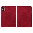 For Redmi Pad 2 / Redmi Pad SE 11 2025 Butterfly Flower Embossed Leather Tablet Case(Red) - 3