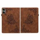 For Redmi Pad 2 / Redmi Pad SE 11 2025 Butterfly Flower Embossed Leather Tablet Case(Brown) - 3
