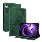 For Xiaomi Redmi K Pad 8.8 inch Butterfly Flower Embossed Leather Tablet Case(Green) - 1