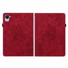 For Xiaomi Redmi K Pad 8.8 inch Butterfly Flower Embossed Leather Tablet Case(Red) - 3