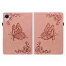 For Xiaomi Redmi K Pad 8.8 inch Butterfly Flower Embossed Leather Tablet Case(Rose Gold) - 3
