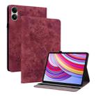 For Xiaomi Redmi Pad Pro 12.1 Butterfly Rose Embossed Leather Tablet Case(Red) - 1