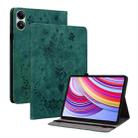 For Xiaomi Redmi Pad Pro 12.1 Butterfly Rose Embossed Leather Tablet Case(Green) - 1