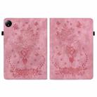 For Xiaomi Redmi Pad SE 8.7 Butterfly Rose Embossed Leather Tablet Case(Pink) - 3