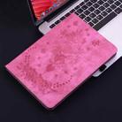 For Xiaomi Redmi Pad SE 8.7 Butterfly Rose Embossed Leather Tablet Case(Rose Red) - 2