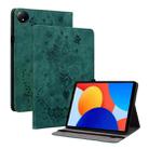 For Xiaomi Redmi Pad SE 8.7 Butterfly Rose Embossed Leather Tablet Case(Green) - 1