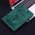 For Xiaomi Redmi Pad SE 8.7 Butterfly Rose Embossed Leather Tablet Case(Green) - 2