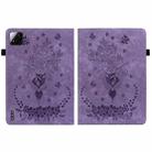 For Xiaomi Pad 7 / Pad 7 Pro Butterfly Rose Embossed Leather Tablet Case(Purple) - 3