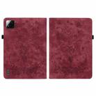 For Xiaomi Pad 7 / Pad 7 Pro Butterfly Rose Embossed Leather Tablet Case(Red) - 3
