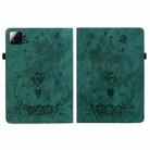 For Xiaomi Pad 7 / Pad 7 Pro Butterfly Rose Embossed Leather Tablet Case(Green) - 3