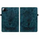 For Xiaomi Pad 7 / Pad 7 Pro Butterfly Rose Embossed Leather Tablet Case(Dark Blue) - 3