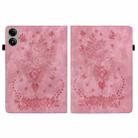 For Redmi Pad 2 / Redmi Pad SE 11 2025 Butterfly Rose Embossed Leather Tablet Case(Pink) - 3