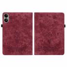 For Redmi Pad 2 / Redmi Pad SE 11 2025 Butterfly Rose Embossed Leather Tablet Case(Red) - 3