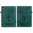 For Redmi Pad 2 / Redmi Pad SE 11 2025 Butterfly Rose Embossed Leather Tablet Case(Green) - 3