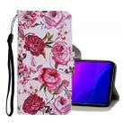 For Xiaomi Mi 10 Lite 5G Colored Drawing Pattern Horizontal Flip Leather Case with Holder & Card Slots & Wallet(Peony) - 1