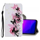 For Xiaomi Mi 10 Lite 5G Colored Drawing Pattern Horizontal Flip Leather Case with Holder & Card Slots & Wallet(Four Butterfly) - 1