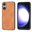 For Sony Xperia 5 V ABEEL Cowhide Texture PU Phone Case(Brown) - 1