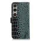 For Sony Xperia 1 VI Crocodile Top Layer Cowhide Leather Phone Case(Green) - 3