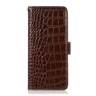For Sony Xperia 10 VI Crocodile Top Layer Cowhide Leather Phone Case(Brown) - 2
