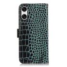 For Sony Xperia 10 VI Crocodile Top Layer Cowhide Leather Phone Case(Green) - 3