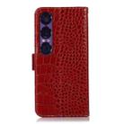 For Sony Xperia 1 VII Crocodile Top Layer Cowhide Leather Phone Case(Red) - 3