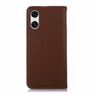 For Sony Xperia 10 VI KHAZNEH Nappa Top Layer Cowhide Leather Phone Case(Brown) - 3