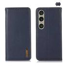 For Sony Xperia 1 VI KHAZNEH Nappa Top Layer Cowhide Leather Phone Case(Blue) - 1