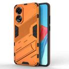 For OPPO A78 4G Punk Armor 2 in 1 PC + TPU Phone Case with Holder(Orange) - 1