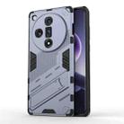 For OPPO Find X7 5G Punk Armor 2 in 1 PC + TPU Phone Case with Holder(Grey) - 1