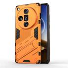 For OPPO Find X7 Ultra 5G Punk Armor 2 in 1 PC + TPU Phone Case with Holder(Orange) - 1
