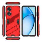 For OPPO A60 4G Global Punk Armor 2 in 1 PC + TPU Phone Case with Holder(Red) - 3