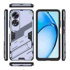 For OPPO A60 4G Global Punk Armor 2 in 1 PC + TPU Phone Case with Holder(Grey) - 3