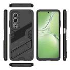 For OPPO K12x 5G Global Punk Armor 2 in 1 PC + TPU Phone Case with Holder(Black) - 3