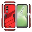 For OPPO K12x Punk Armor 2 in 1 PC + TPU Phone Case with Holder(Red) - 3