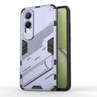 For OPPO K12x Punk Armor 2 in 1 PC + TPU Phone Case with Holder(Grey) - 1